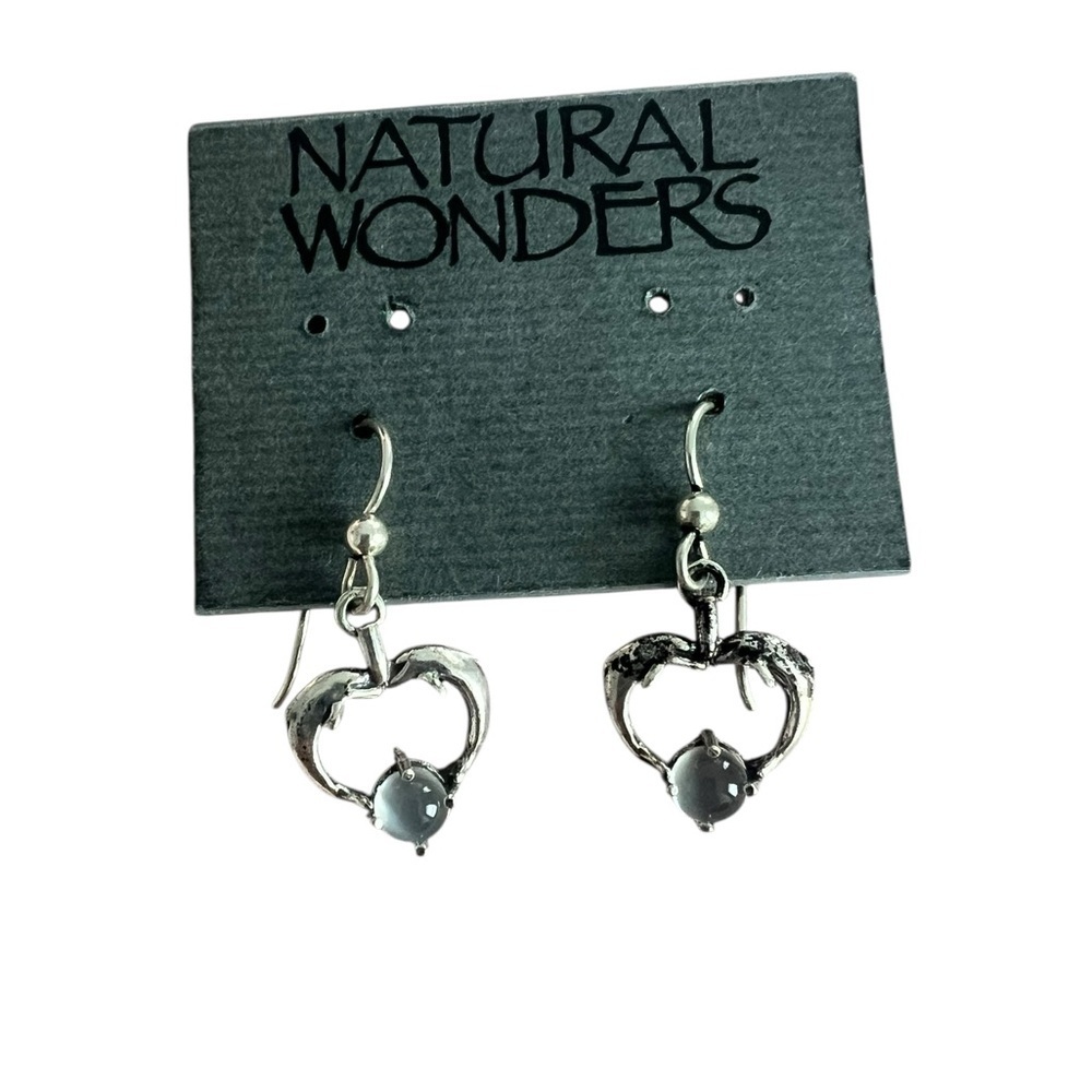 5/$25 Silver Heart Earrings
